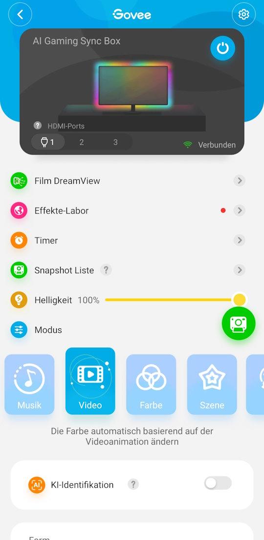 Govee AI Gaming Sync Box App