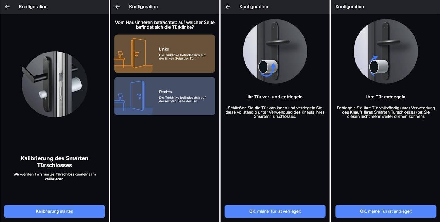 Kalibrierung des T&uuml;rschlosses