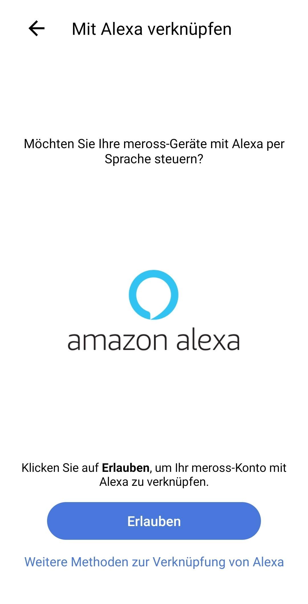 Meross App mit Alexa verbinden