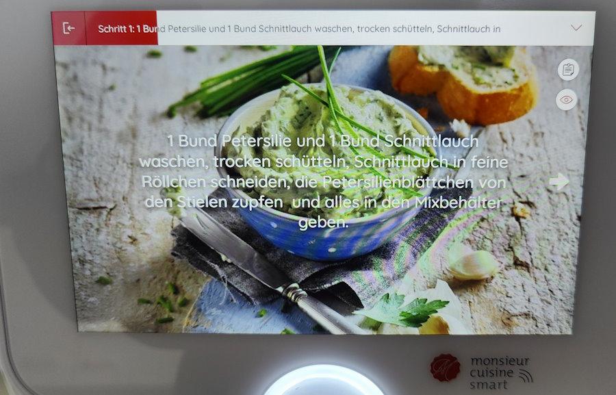 Monsieur Cuisine Smart Rezept Schritt 1