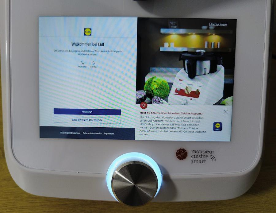Monsieur Cuisine Smart LIDL Konto verbinden