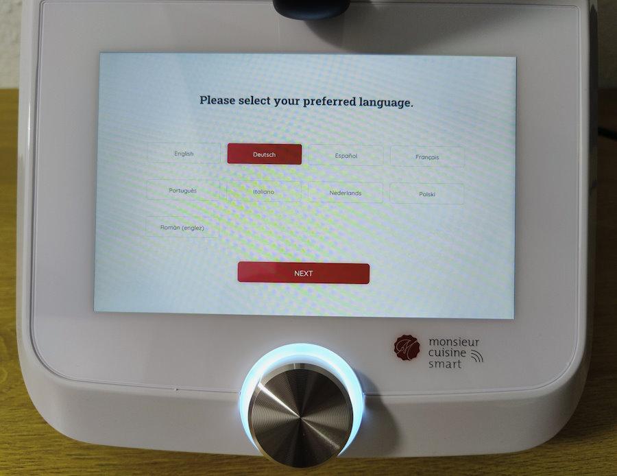 Monsieur Cuisine Smart Sprache w&auml;hlen