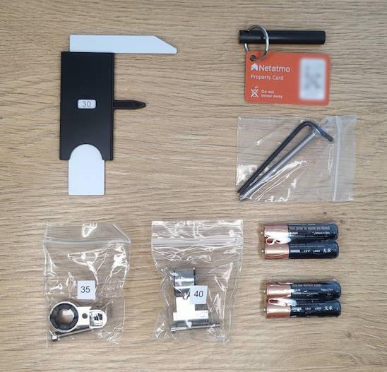 Zubeh&ouml;r im Lieferumfang des Netatmo Schlosses