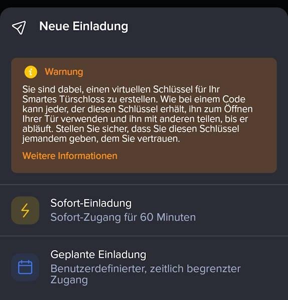 Netatmo Schloss mit anderen Leuten teilen