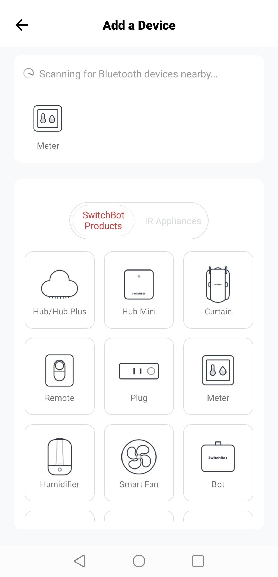 Der Hub scannt nach neuen Ger&auml;ten.