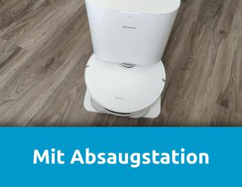 Saugroboter mit Absaugstation