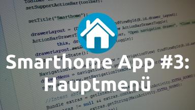 Smarthome App #3: Hauptmenü