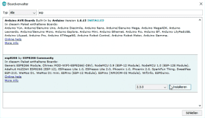 Zuletzt wird der NodeMCU installiert.