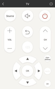 Mit der virtuellen Fernbedienung kannst du deinen Fernseher ganz bequem fernsteuern.