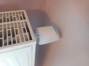 Das Display des MAX! Heizthermostats wird leider verdeckt.