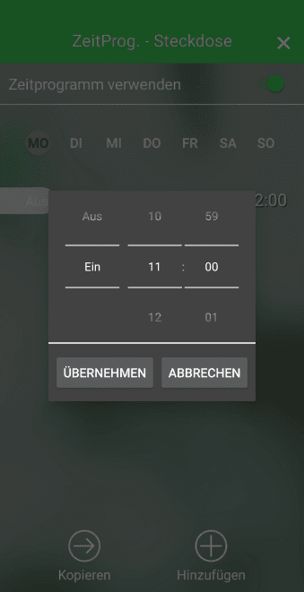 Neue Einträge lassen sich ganz leicht erstellen.